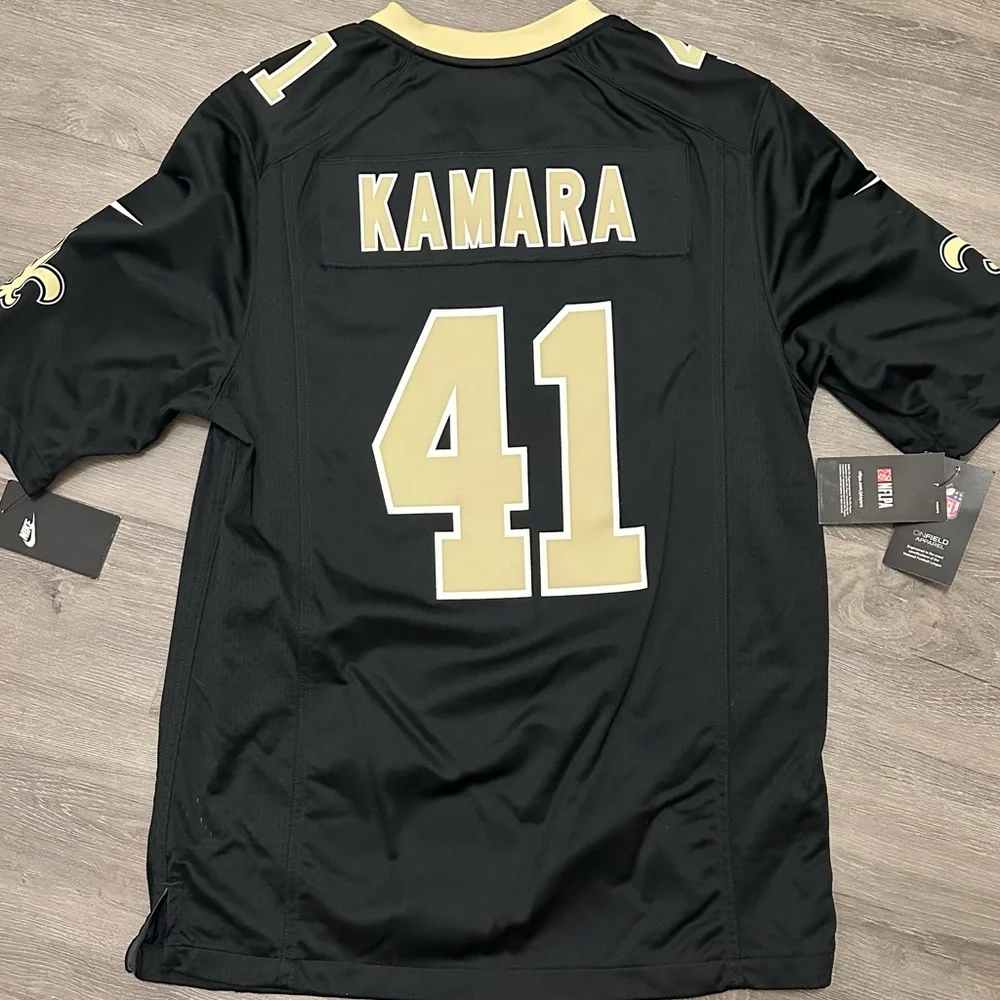 Men's New Orleans Saints Alvin Kamara Nike Black
Game Jersey - Picture 2 of 5